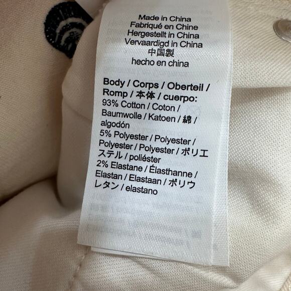 NWT J. Crew Embroidered Slim Wide-Leg Jean | Ecru Seashell | SZ 30 - Picture 9 of 11